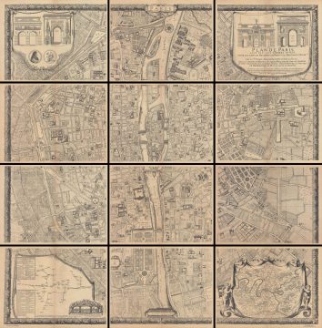 1710 Jaillot Plan or Map of Paris (1900 Taride issue)