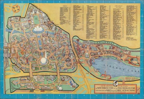 1940 Rose Pictorial Map of the 1940 New York World's Fair