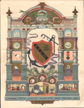 1893 Loring Broadside for the Ancient Order of United Workmen