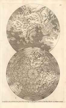 1694 Burnet View of the Earth after the Deluge, w/ California as an Island