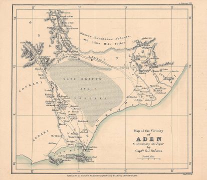 1873 Murray / Weller Map of Aden, Yemen