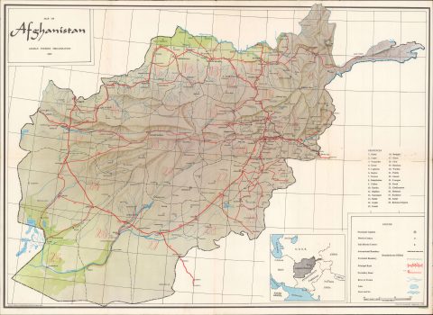 1965 Afghan Tourist Organization Map of Afghanistan