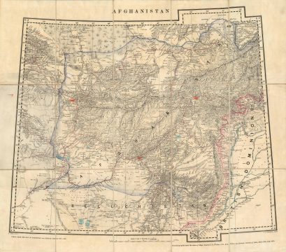 1879 Survey of India Map of Afghanistan