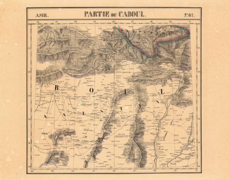 1827 Vandermaelen map of Afghanistan and the Hindu Kush
