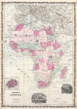 1862 Johnson Map of Africa