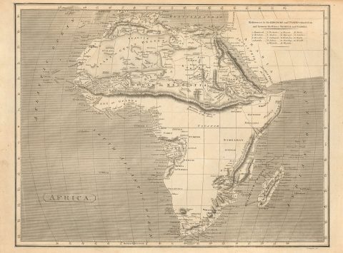 1802 Arrowsmith Map of Africa
