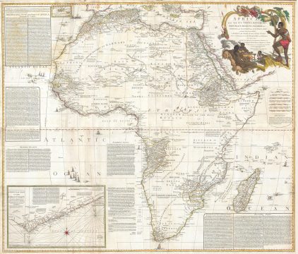 1787 Boulton / Sayer Wall Map of Africa