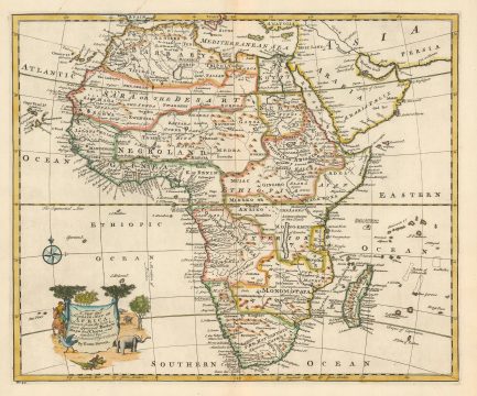 1747 Bowen Map of Africa