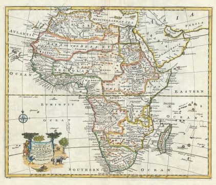 1747 Bowen Map of Africa