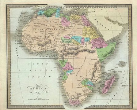 1834 Burr Map of Africa