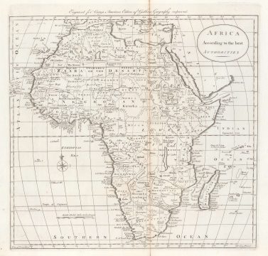 1796 Carey Map of Africa
