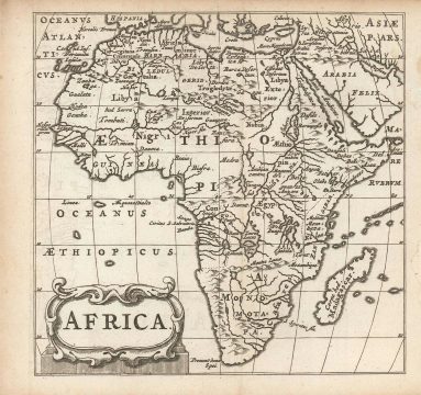 1661 Elzevir / Cluver map of Africa