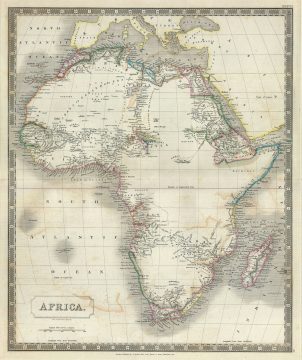 1835 Hall Map of Africa