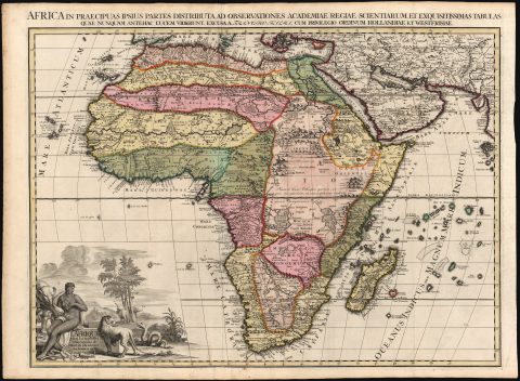 1700 François Halma Map of Africa
