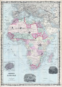 1861 Johnson Map of Africa