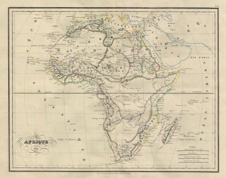 1836 Malte-Brun Map of Africa