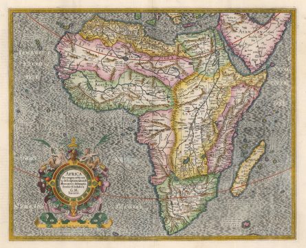 1609 Mercator / Hondius Map of Africa