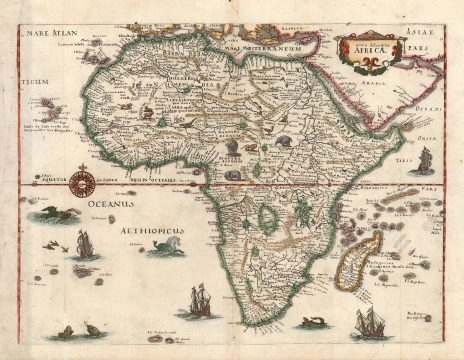 1646 Merian Map of Africa