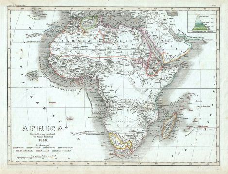 1850 Meyer Map of Africa