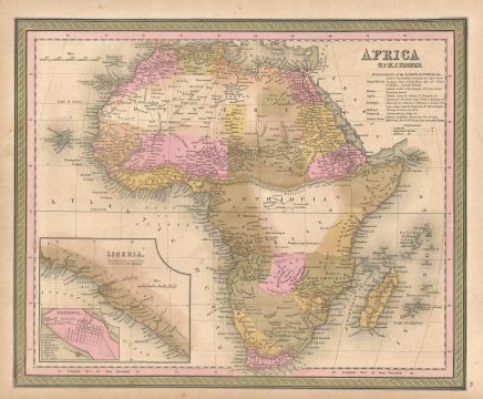 1850 Mitchell Map of Africa