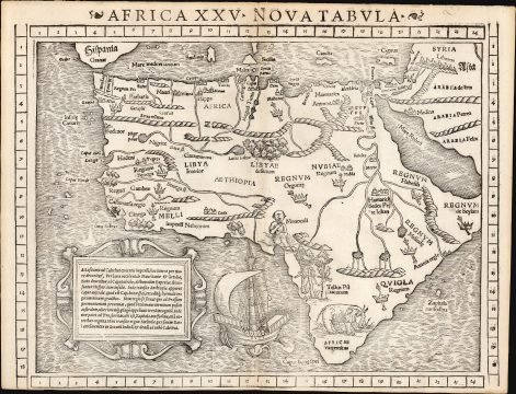 1540 / 1552 Münster Map of Africa