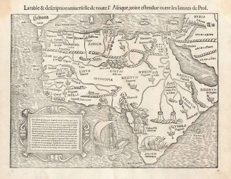1552 Münster Map of Africa