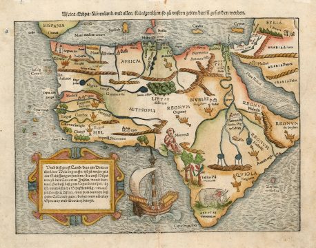 1574 Munster Map of Africa