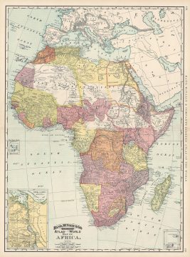 1892 Rand McNally Map of Africa