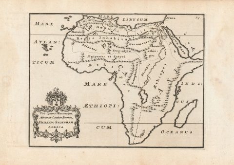 1761 Map of Pomponius' Mela's Africa