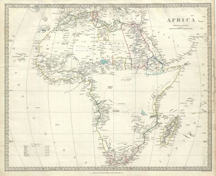 1839 S.D.U.K. Map of Africa