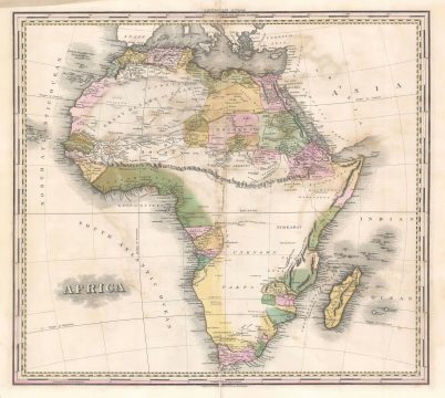 1823 Tanner Map of Africa