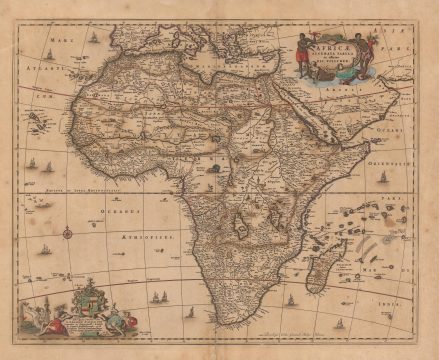 1658 Visscher Map of Africa