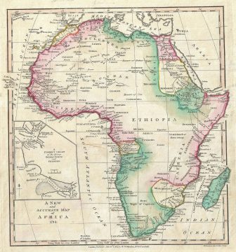 1794 Wilkinson Map of Africa