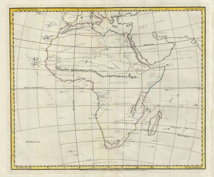 1823 Manuscript Map of Africa