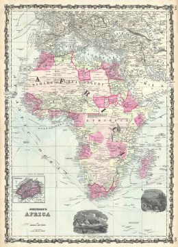 1863 Johnson Map of Africa