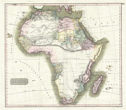 1813 Thomson Map of Africa