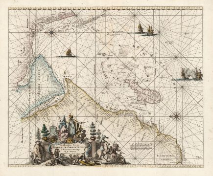 1745 De Wit / Ottens Map of Africa and the Arabian Peninsula