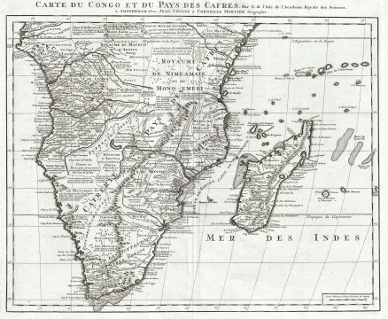 1730 Covens and Mortier Map of Southern Africa