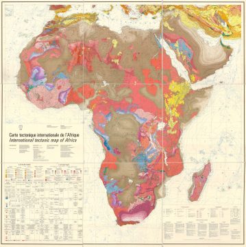 1968 Association of African Geological Surveys Geological Map of Africa