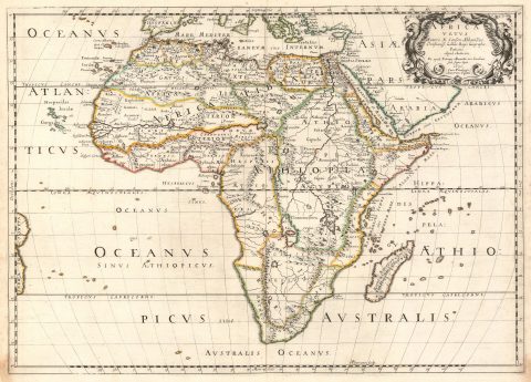 1650 Sanson Map of Ancient Africa