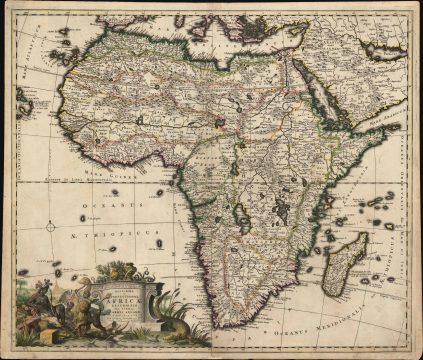 1690 Allard Map of Africa in an Unrecorded First State