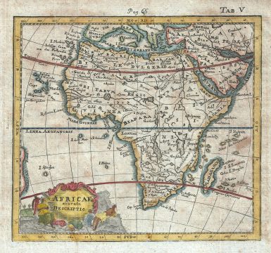 1742 Hederichs Map of Africa