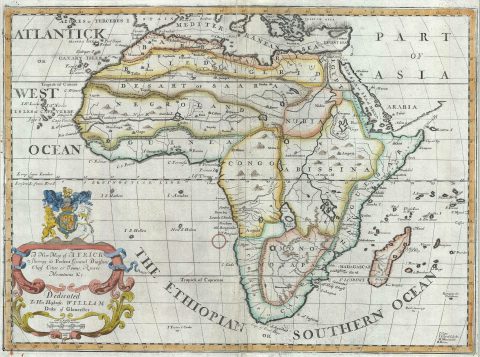 1712 Wells Map of Africa