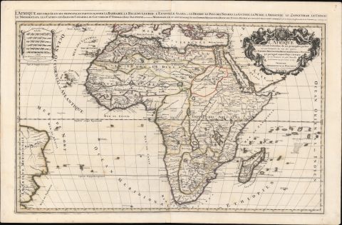 1692 Jaillot / Sanson Map of Africa