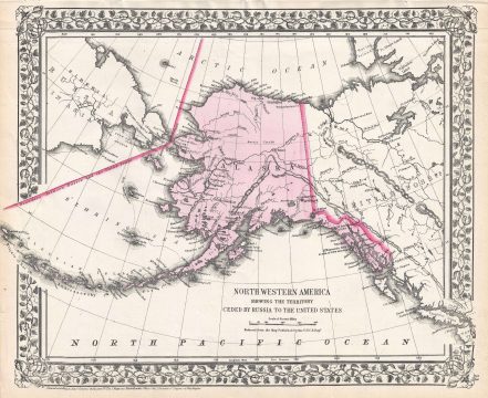 1872 Mitchell Map of Alaska
