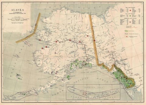 1915 U.S. Geological Survey Map of Alaska