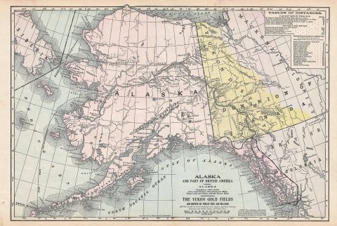 1903 Mast, Crowell, and Kirkpatrick Map of Alaska and the Yukon Gold Fields