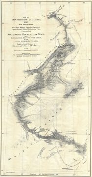 1899 Herron Exploration Map of Alaska from Cook Inlet to the Yukon