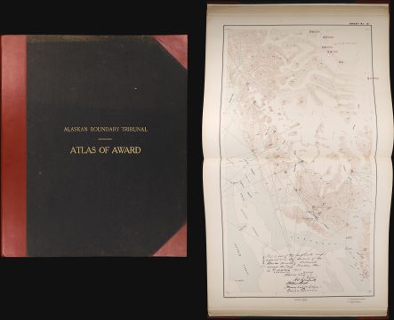 1904 Alaskan Boundary Tribunal 'Atlas of Award' - Signed by Tribunal Members