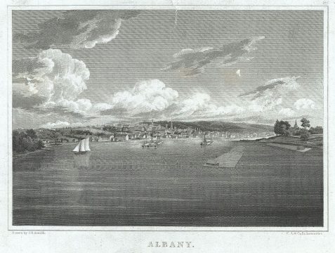 1828 Smith View of Albany, New York